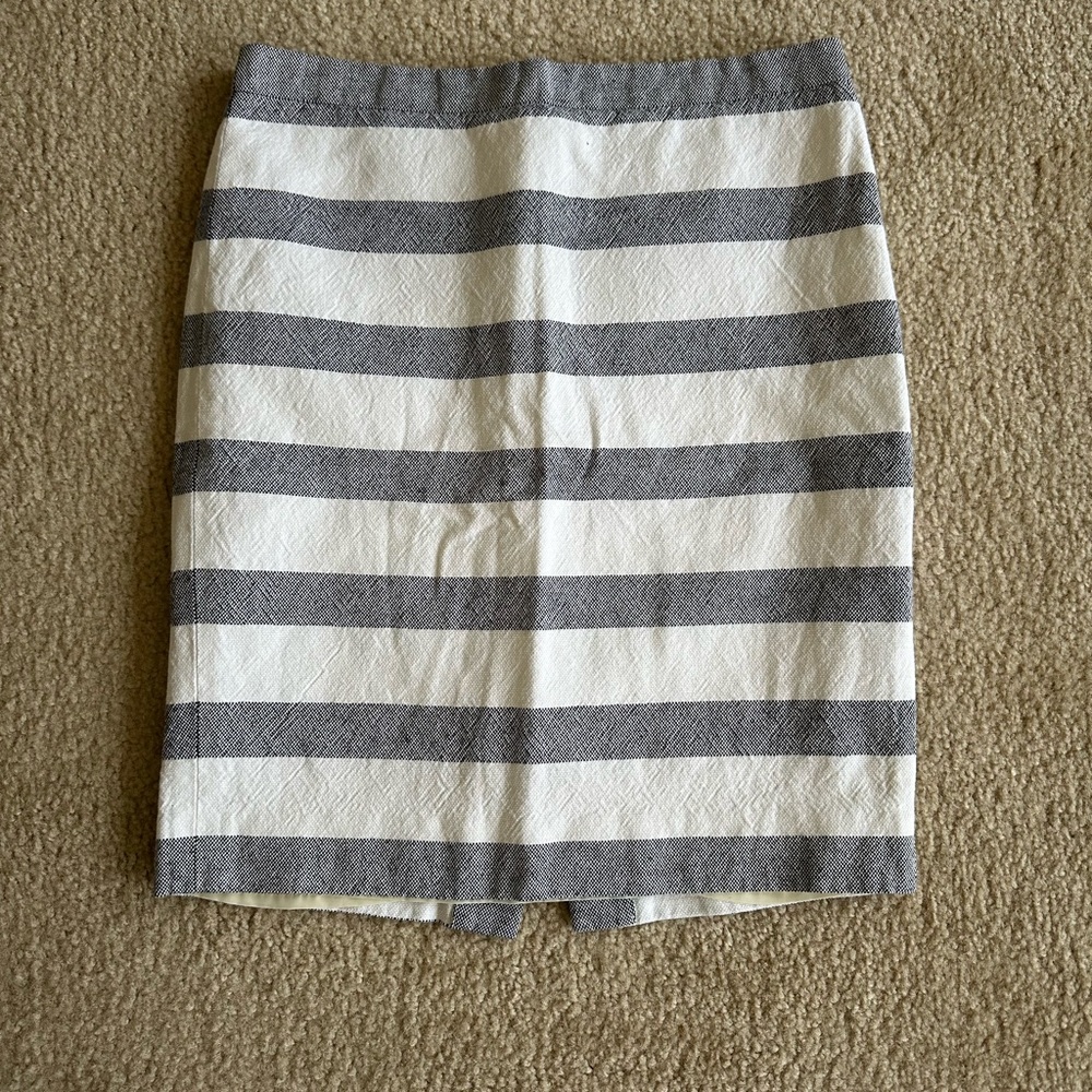 J.Crew Striped Linen Mini Skirt – Size 2